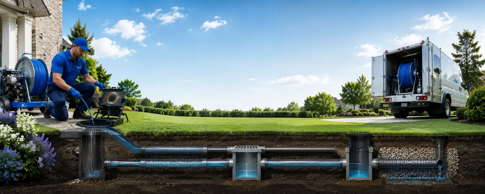 Outdoor drain cleaning information for West End, NC